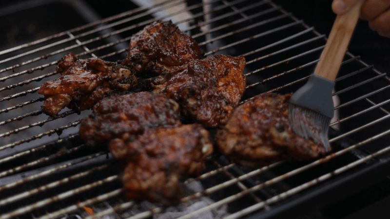 BBQ Glazed Chicken Thighs 