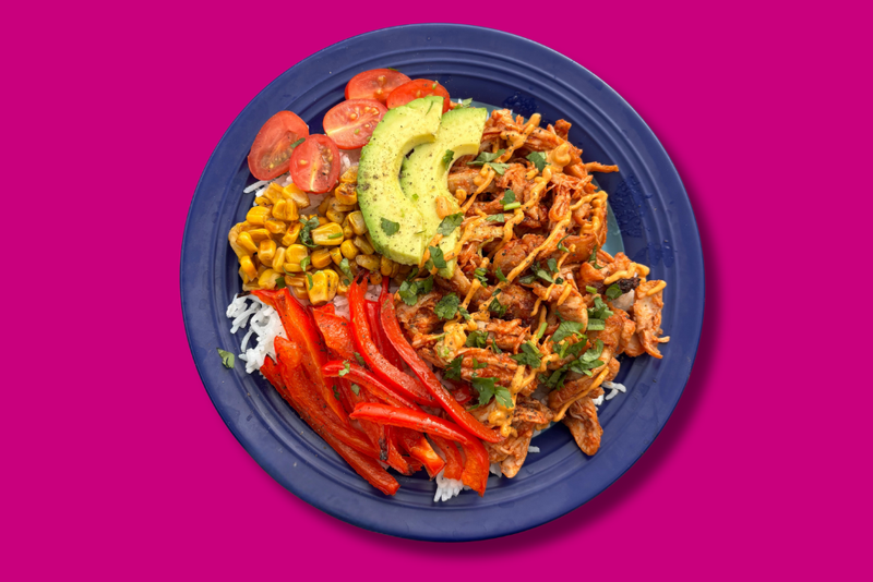 BBQ Chicken Rice Bowls