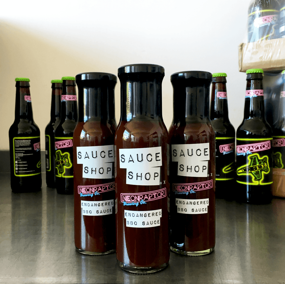  Sauce Shop Neon Raptor BBQ Sauce 